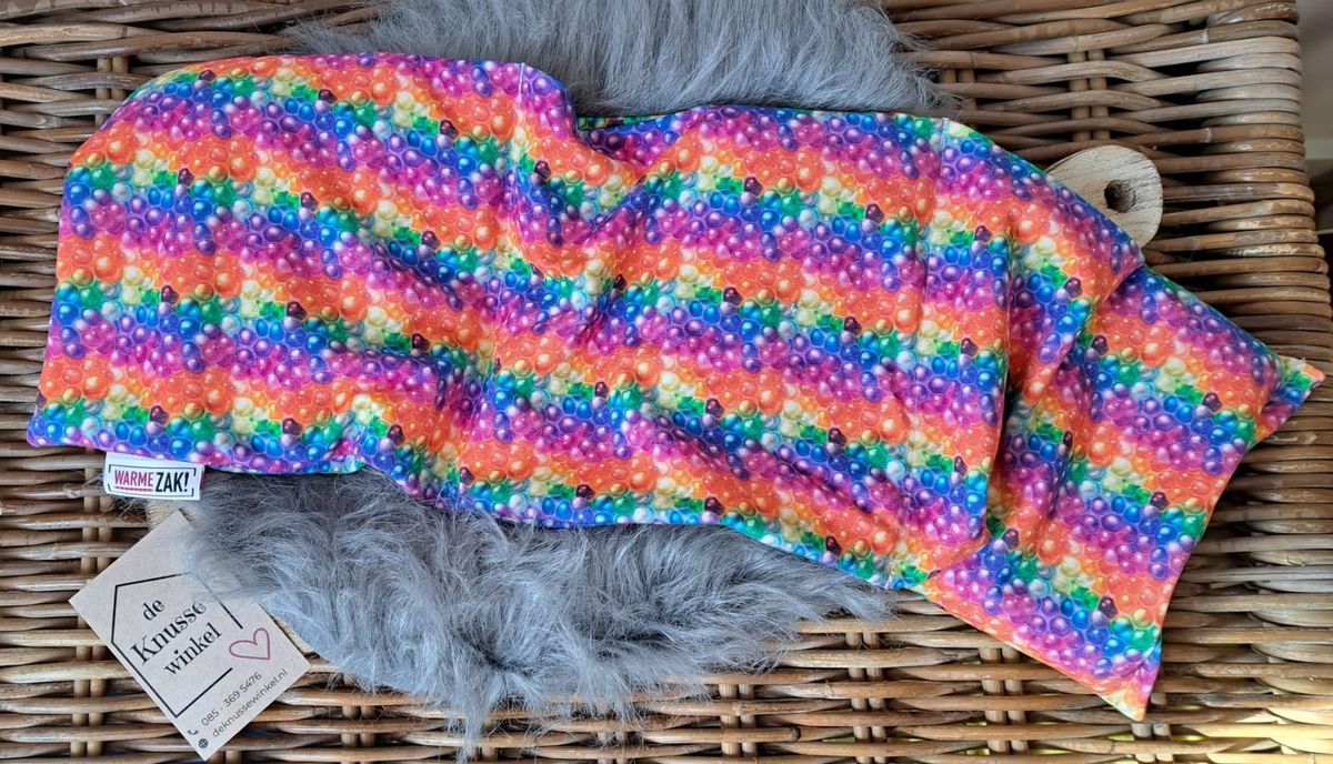 Warmezak! Neon print warmte kruik, koude compres
